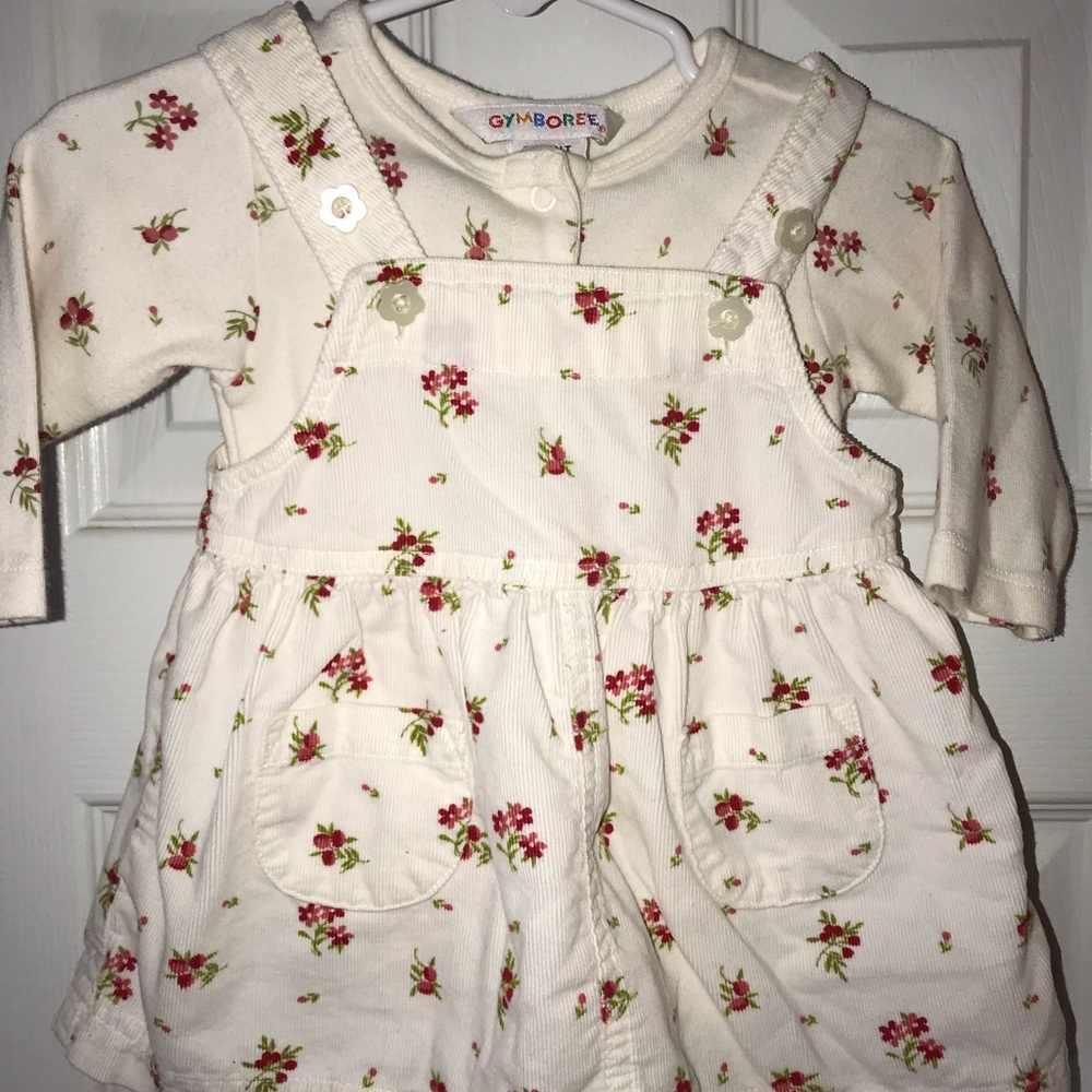 Gymboree Floral Overall Dress